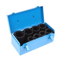 BGS Kraft Steckschlüssel Satz, tief, 27-50 mm, 1 Zoll