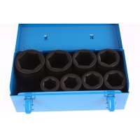 BGS Kraft Steckschlüssel Satz, tief, 27-50 mm, 1 Zoll