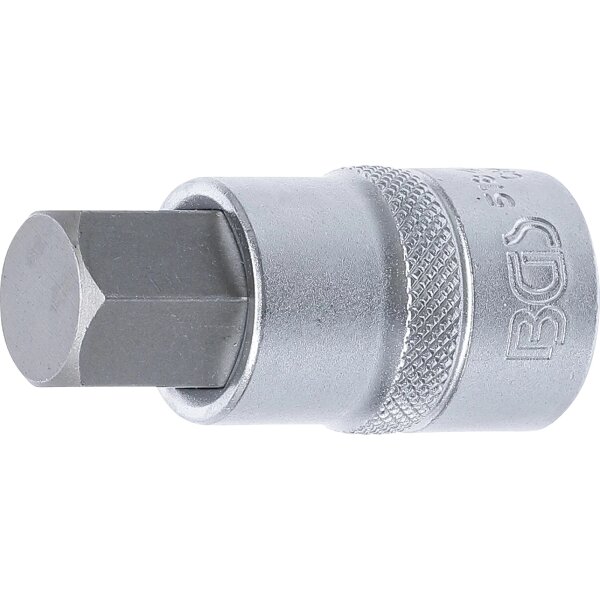 BGS Bit-Einsatz | Antrieb Innenvierkant 12,5 mm (1/2") | Innensechskant 17 mm