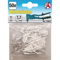 BGS DIY Blindnieten-Sortiment | Ø 3,2 mm | 50-tlg.