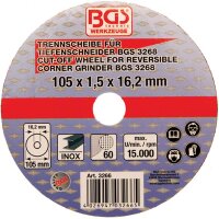 BGS Trennscheibe Tiefenschneider 105 x 1,5 x 16,2