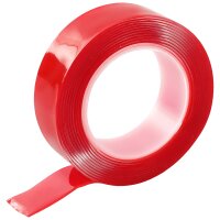 Doppelseitiges Klebeband Transparent - Acryl 1 - 24 Rollen