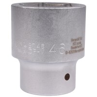 BGS Steckschlüssel-Einsatz Sechskant | Antrieb Innenvierkant 25 mm (1") | SW 46 mm