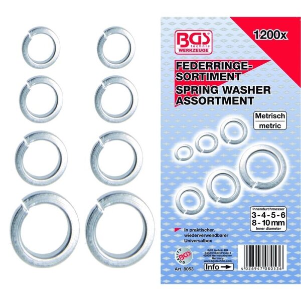 BGS Federring Sortiment, 1200-tlg.