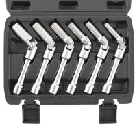 TECPO 6x Glühkerzen Einsätze Gelenkschlüssel 3/8 SW 8-16 mm