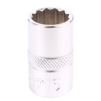 BGS Steckschlüssel-Einsatz-Satz Zwölfkant | Antrieb Innenvierkant 12,5 mm (1/2") | SW 8 - 24 mm | 16-tlg.