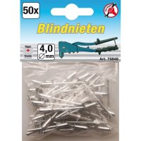 BGS Blindnieten-Sortiment | Ø 4,0 mm | 50-tlg.