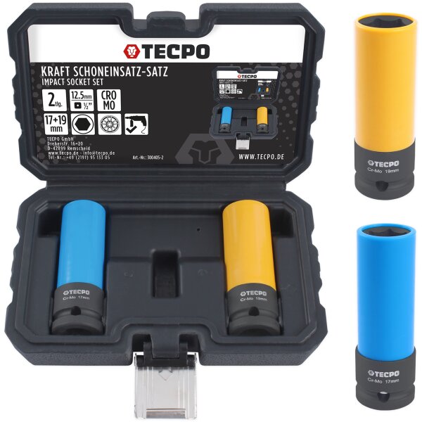 TECPO Kraft-Schoneinsatz-Satz SW 17+19mm