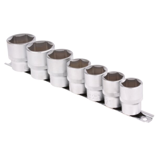 BGS Steckschlüsseleinsatz-Set, 12,5 (1/2), 6-kant, 20 - 32 mm, 7-tlg.