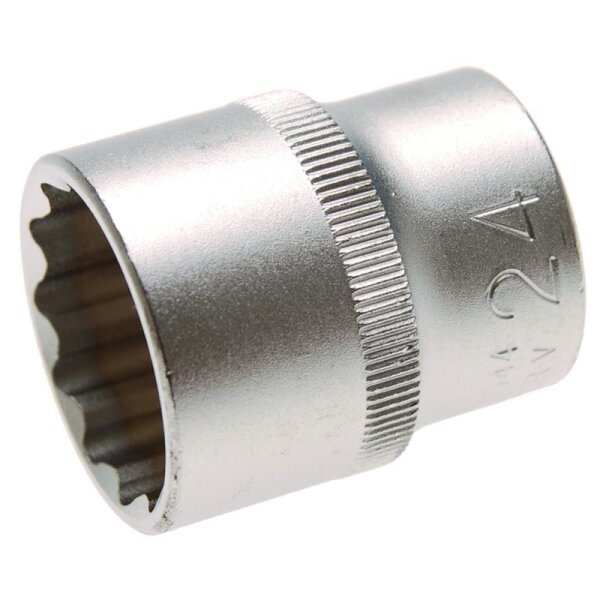 BGS Steckschlüssel-Einsatz 12-kant, 12,5 (1/2), 24 mm