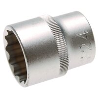 BGS Steckschlüssel-Einsatz 12-kant, 12,5 (1/2), 24 mm