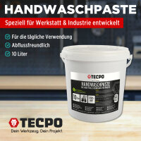 TECPO Handwaschpaste Handreiniger für KFZ Werkstatt 10L