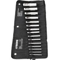TECPO Lochstanzen-Set 15-tlg. Locheisen Lochschneider Lochpfeifen Satz für Werkstatt & Handwerk