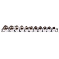 BGS Steckschlüsseleinsatz-Set, 12,5 (1/2), 12-kant, 10 - 21 mm, 11-tlg.