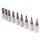 BGS Bit-Einsatz-Set, 6,3 (1/4), T-Profil mit Bohrung, T10 - T50