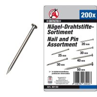 BGS DIY Nägel-Drahtstifte-Sortiment 200-tlg.