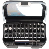 BGS DIY Bitsatz, Antrieb Außensechskant 6,3 mm 1/4 Zoll, 31-teilig aus Chrom Vanadium Stahl