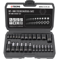 TECPO Steckschlüssel-Satz T-Profil (für Torx)...