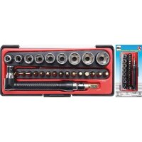 BGS DIY Bit- und Steckschlüssel Winkelschrauberset,...