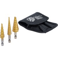 BGS DIY HSS-Stufenbohrsatz, 3-20 mm, 3-teilig