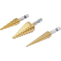 BGS DIY HSS-Stufenbohrsatz, 3-20 mm, 3-teilig