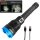 TECPO Taschenlampe 8000 Lumen, 6500K, 200m Leuchteweite, Akku Power-Lampe
