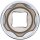 BGS Steckschlüssel-Einsatz Super Lock, tief | Antrieb Innenvierkant 6,3mm (1/4") | SW 13mm