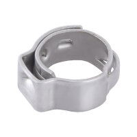 TECPO Schlauchschellen 1 Ohr B:7 mm Ø12.8-15.3 mm 10-tlg.