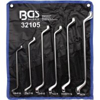 BGS Doppelringschlüssel-Set, 75° gekröpft,...
