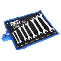 BGS Doppel-Maulschlüssel-Satz | SW 6 x 7 - 20 x 22 mm | 8-tlg.