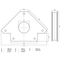 BGS Kraft-Magnethalter, bis 32 kg