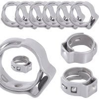 TECPO Schlauchschellen 1 Ohr B:7 mm Ø15.3-18.5 mm...