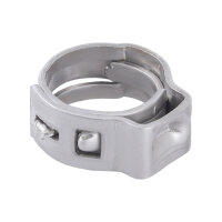 TECPO Schlauchschellen 1 Ohr B:7 mm Ø15.3-18.5 mm 10-tlg.