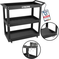 TECPO Werkstattwagen 300 kg Tragkraft | 3 Ebenen mit...