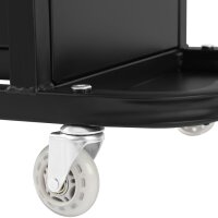 TECPO Werkstatt-Rollsitz 150 kg mobiler Werkstatthocker mit 2 Schubladen