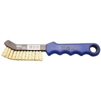 BGS Messing-Bremssattelbürste, gebogen, 230 mm