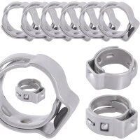 TECPO Schlauchschellen 1 Ohr B:5 mm Ø10.8-13.3 mm...