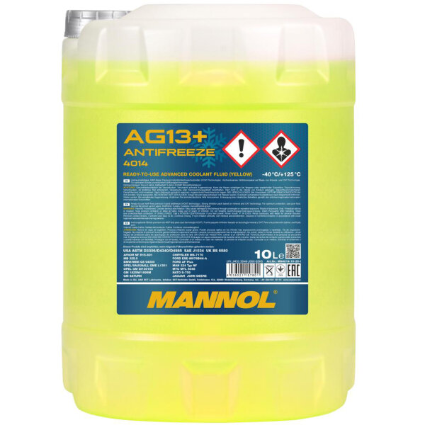 Mannol Advanced Kühlerfrostschutz AG13+ -40°C, 10L
