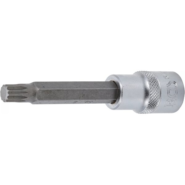 BGS Bit-Einsatz | Länge 100 mm | Antrieb Innenvierkant 12,5 mm (1/2") | Innenvielzahn (für XZN) M9