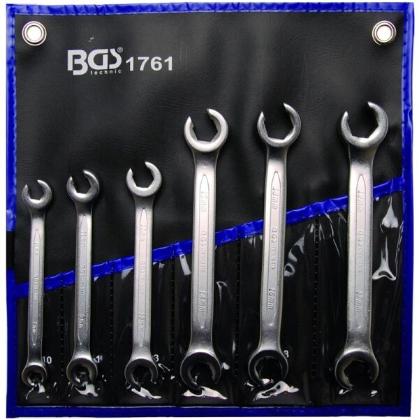 BGS Offener Ringschlüsselsatz, 8x10-17x19 mm, 6-tlg.