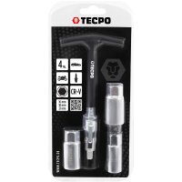 TECPO Zündkerzenschlüssel-Satz 1/2" 16-18-21 mm