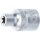 BGS Steckschlüssel-Einsatz E-Profil | Antrieb Innenvierkant 10 mm (3/8") | SW E7