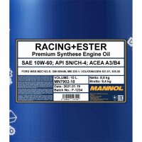 MANNOL Racing + Ester 7902, 10L