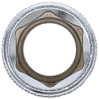 BGS Steckschlüssel-Einsatz Sechskant | Antrieb Innenvierkant 12,5 mm (1/2") | SW 15 mm