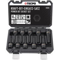TECPO Kraft-Bit-Einsatz-Satz | T20-T80 | 10-tlg.