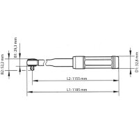 TECPO Drehmomentschlüssel 3/4", 140–700 Nm, kalibriert ±4 %