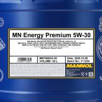 MANNOL Energy Premium 5W-30, 20L