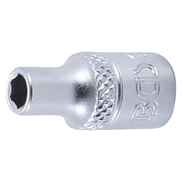 BGS Steckschlüssel-Einsatz Sechskant | Antrieb Innenvierkant 6,3mm (1/4") | SW 4,5mm
