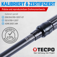 TECPO Motorrad Drehmomentschlüssel Set 3/8, 5-60 Nm