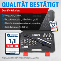 TECPO Motorrad Drehmomentschlüssel Set 3/8, 5-60 Nm